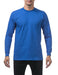 Pro Club Men's Heavyweight Cotton Long Sleeve Crew Neck T-Shirt, Medium, Royal Blue