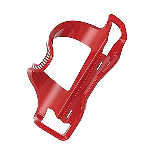 Lezyne Flow SL Enhanced | Bike Water Bottle Cage, Composite, Right, Red, 48g, Road, Mountain, Gravel Cycling Water Holder