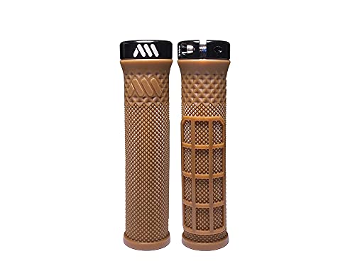 All Mountain Style Cero Grips - Bike Handlebar Grips Support Lock On Dual Pattern and Dual Density - Non Slip Hand Grip Comfortable and Ergonomic Under 3.52 oz (Gum)