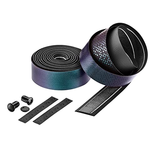 CICLOVATION BAR Tape, Leather Touch_Chameleon, Synthetic Leather with Chameleon Colorway on The Iridescent Textures for Superb Grip and handling Performance, T.3mm/W.30mm/L.2000mm, Violet