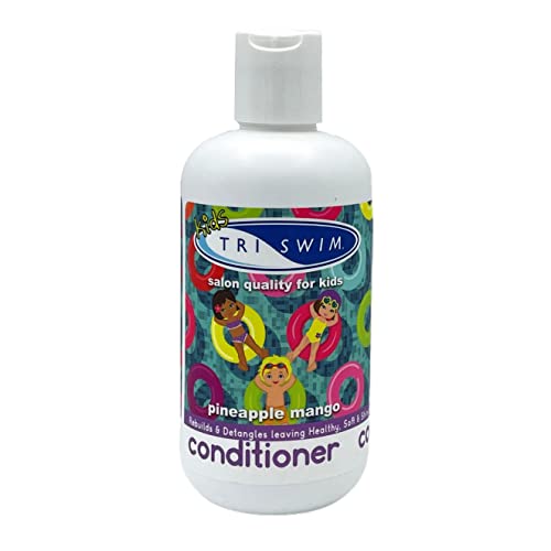 TRISWIM Kids Scented Conditioner After- Swimmer Hair Care, Chlorine Removal, Detangles, Dandruff and Dry Scalp Relief