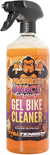 Tru-Tension Gel Bike Cleaner with Easy Spray Applicator - Monkey Juice Bike Wash 1 liter for All Surface Types with Strong Grease-Cutting Formula