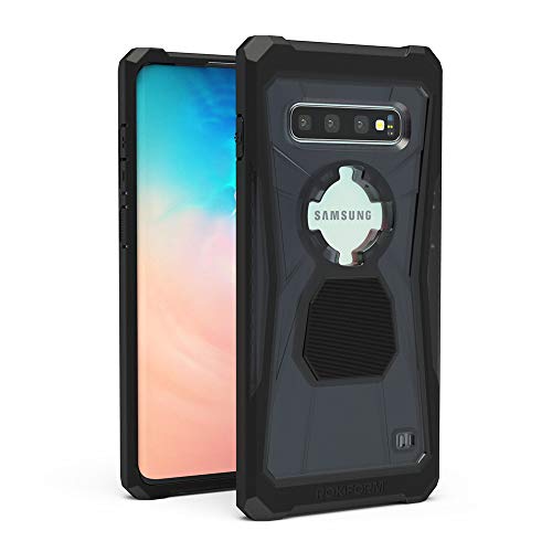 ROKFORM - Galaxy S10 Plus Case, Magnetic Cover with Twist Lock, Military Grade Drop Tested Armor, Rugged Series (Black)