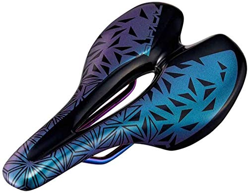 Supacaz Ignite Ti Saddle Oil Slick 143 mm, Men, Multi-Gloss, Extra Large