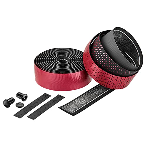 CICLOVATION BAR Tape, Leather Touch_Shining Metallic, Synthetic Leather with Metallic Colorway on The Iridescent Textures for Superb Grip and handling Performance, T.3mm/W.30mm/L.2000mm, Candy Apple