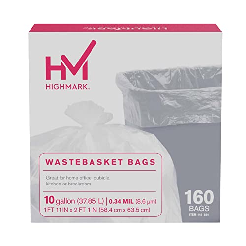 Highmark Trash Bags, 10 Gallons, Box Of 160, DP00504