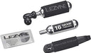 Lezyne CO2 Repair Kit for Road, Gravel, Mountain Bikes, Threaded 16g Cartridges, CO2 Inflator, Flat Kit