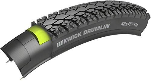 Kenda Kwick Drumlin Tire 700 x 35 SRC KS 60tpi Wire Bead, Reflective Tape