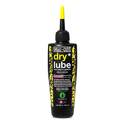 Muc-Off Dry Chain Lube, 50 Milliliters - Biodegradable Bike Chain Lubricant, Suitable For All Types Of Bike - Formulated For Dry Weather Conditions