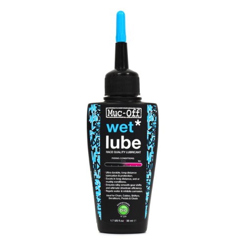 Muc-Off Wet Chain Lube, 120 Milliliters - Biodegradable Bike Chain Lubricant, Suitable for All Types of Bike - Formulated for Wet Weather Conditions