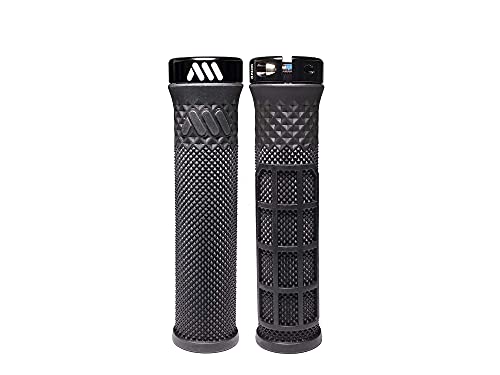 All Mountain Style Cero Grips - Bike Handlebar Grips Support Lock On Dual Pattern and Dual Density - Non Slip Hand Grip Comfortable and Ergonomic Under 3.52 oz (Black)