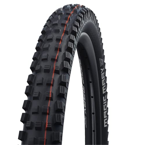 Schwalbe - Magic Mary Downhill and Enduro Tubeless Folding Bike Tire | 29 x 2.4 | Evolution Line, Super Gravity, Addix Ultra Soft | Black