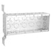 1 Pc,.0625 Galvanized Steel Masonry Box w/Flat Vertical Bracket, Five Gang, 2-1/2 In. Deep, (12) 1/2-3/4 In. Side Knockouts; (10) 1/2-3/4 In. Bottom Knockouts