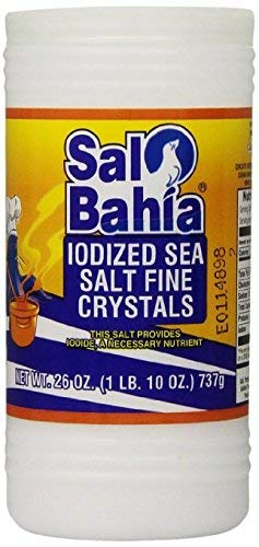 Sal Bahia Iodized Sea Salt Canister, 26 oz (2 packs)