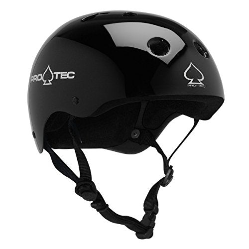 Pro-Tec Classic Skate and Bike Helmet, Medium, Gloss Black