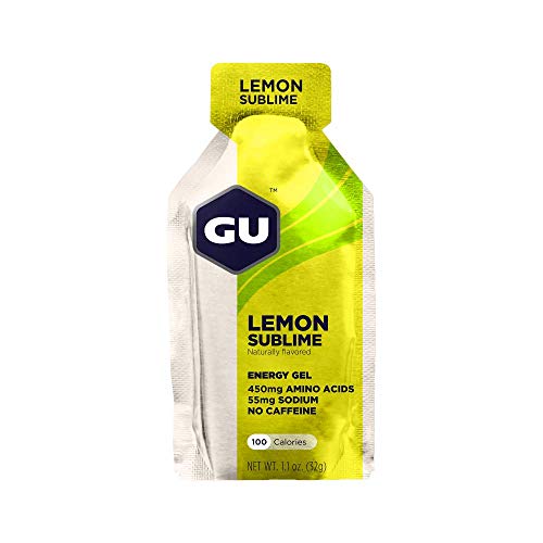 GU Energy Original Sports Nutrition Energy Gel, 24-Count, Lemon Sublime