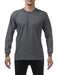 Pro Club Men's Heavyweight Cotton Long Sleeve Crew Neck T-Shirt, 2X-Large, Graphite