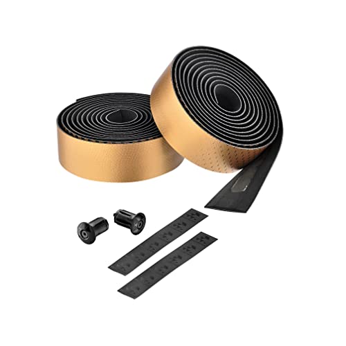 CICLOVATION BAR Tape, Leather Touch_Fusion, Synthetic Leather with Fusion Colorway on The Iridescent Textures for Superb Grip and handling Performance, T.3mm/W.30mm/L.2000mm, Fusion Gold