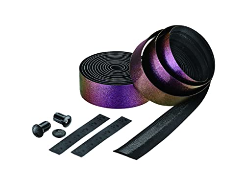 CICLOVATION BAR Tape, Leather Touch_Aurora, Synthetic Leather with an Aurora Image Pattern Design for Anti-Slip with Excellent handleing Performance, T.3mm/W.30mm/L.2000mm, Aurora Purple