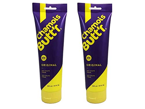 Chamois Butt'r Original Anti-Chafe Cream, 8 oz Tube (2 Pack)