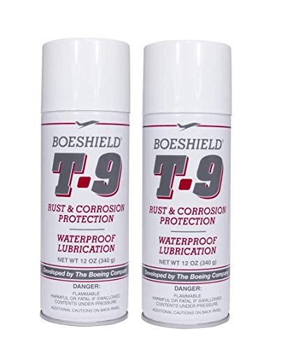 Boeshield T-9 Rust & Corrosion Protection/Inhibitor and Waterproof Lubrication, 12 oz. (0 2 Count - 12 oz, Lubricant)