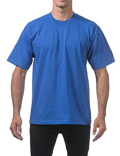 Pro Club Men's Heavyweight Cotton Short Sleeve Crew Neck T-Shirt, Royal, X-Large