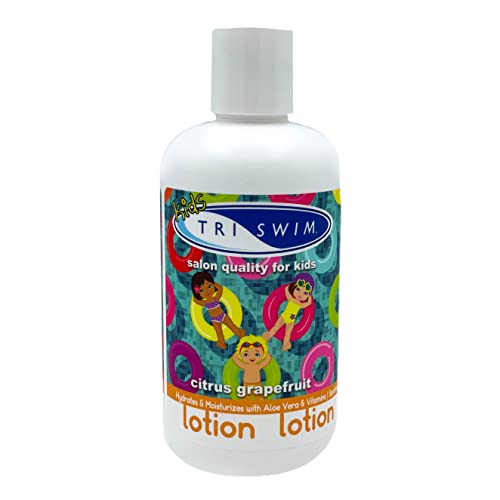 TRISWIM Kids Scented Body Lotion Skin Hydrating Moisturizer Chlorine Removal with Aloe Vera