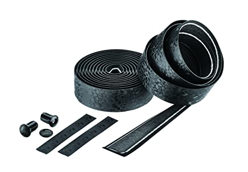 CICLOVATION BAR Tape, Leather Touch_Black Diamond, Synthetic Leather with Black Diamond Texture for The Ultimate, Long-Lasting Grip and Superlative handling Performance, T.3mm/W.30mm/L.2000mm, Black