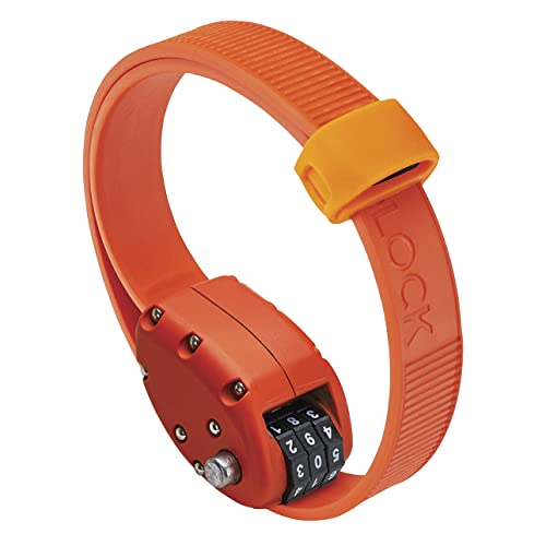 OTTOLOCK Combination Bike Lock | Lightweight & Compact | Theft Deterrent for Quick Stops | Cycling, E-Mobility, & Outdoor Gear (OTTO Orange, 18 Inch)