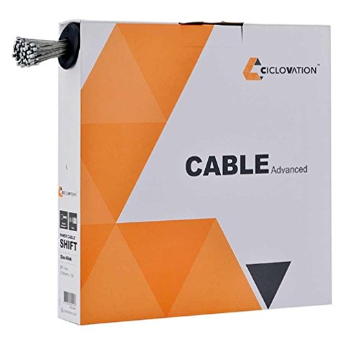 Ciclovation 1.1mm Advanced Zinc Slick Bicycle Shift Inner Cable Workshop Box - 2100mm/100 Pieces - 3513.21401