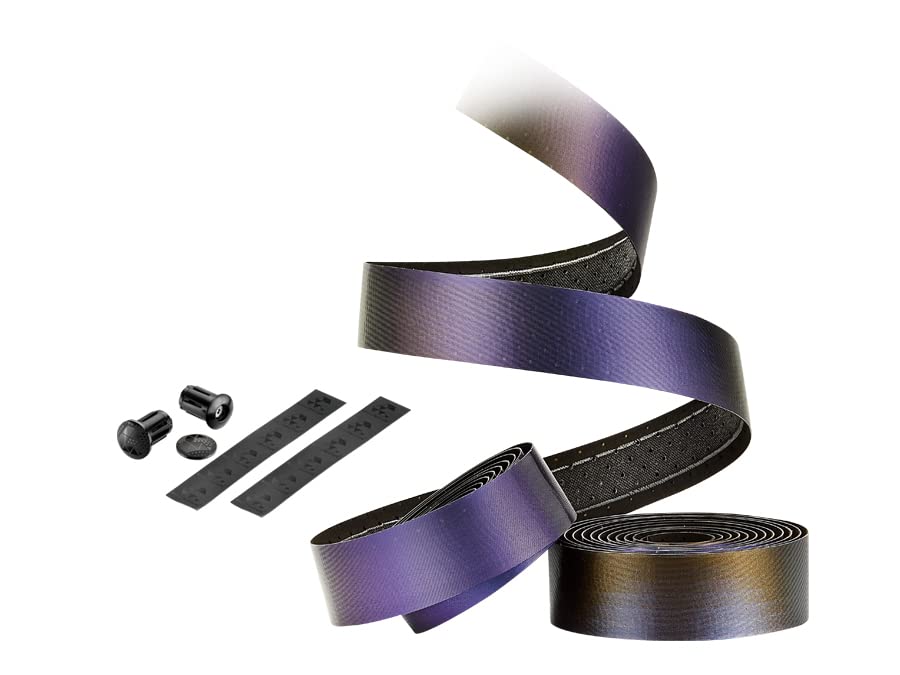 CICLOVATION BAR Tape, Halo Touch, Unique Polymer Surface with Prismatic Texture Sure to Turn Heads While improving Grip and Providing All-Out Performance, T.3mm/W.30mm/L.2000mm, Irradiant Violet