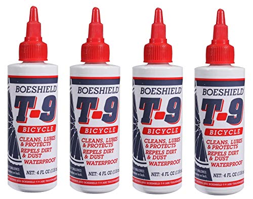 Boeshield T-9 Bicycle Chain Waterproof Lubricant and Rust Protection, 4 oz Liquid (1, Fоur Paсk)