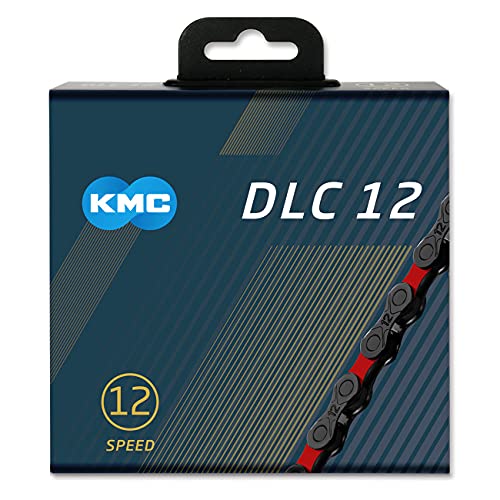 KMC Black/Red DLC 12 Chain, 1/2” x 11/128”