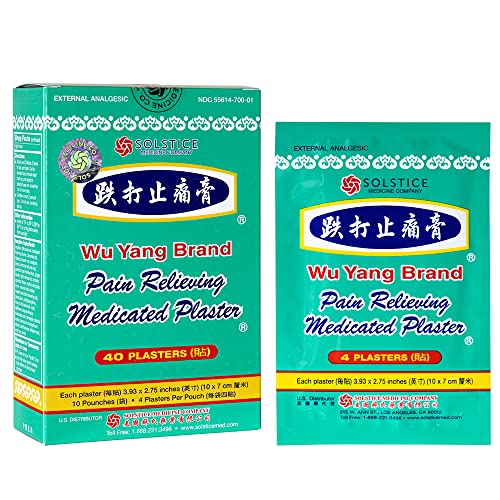 WU YANG BRAND Pain Relieving Medicated Plaster External Analgesic by Solstice Medicine Company