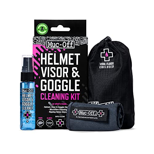 Muc Off 202 Visor, Lens & Goggle Cleaning Kit, Blue, 0.030 l