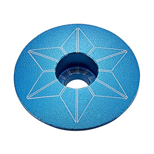 Supacaz Unisex Adult Star Capz Aqua (Anodized) Star Capz - Aqua.