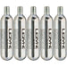 Lezyne Threaded CO2 Cartridges (Silver) (5 Pack) (16g)