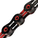 KMC X11SL DLC 116L 11-Speed Bicycle Chain (Black/Red)