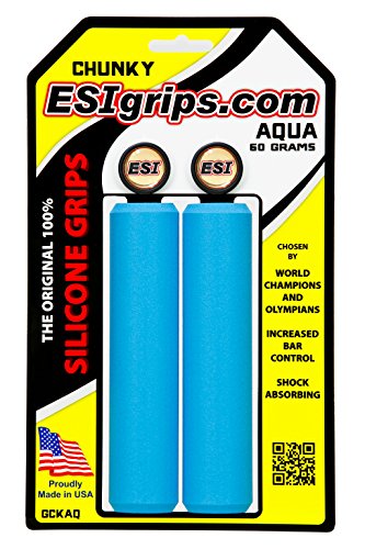 ESI Grips Chunky MTB Grip, Aqua