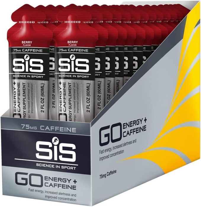 SIS Go Energy + 75mg Caffeine Gel 60ml 30 Pack Berry