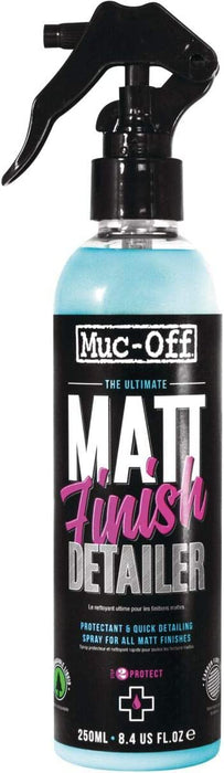 Muc-Off Matt Finish Detailer, 8.5 fl oz - Premium Bike Protection Spray for MTB/Gravel/Road Bikes - Post-Wash Bike Protector for Matt and Satin Finishes