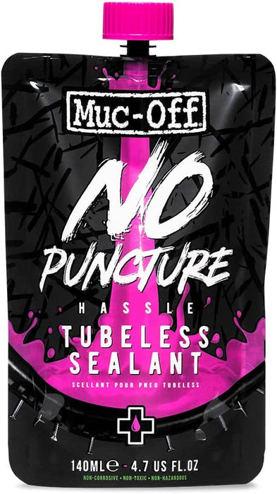 Muc Off No Puncture Hassle Tubeless Sealant, Advanced Bicycle Tyre Sealant with UV Tracer Dye That Seals Tears and Holes Up to 6mm