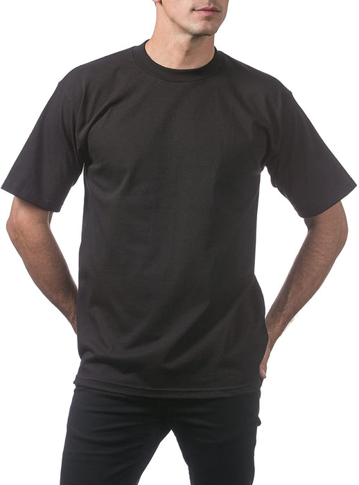 Pro Club Men's Heavyweight Cotton Short Sleeve Crew Neck T-Shirt | Pack of 6