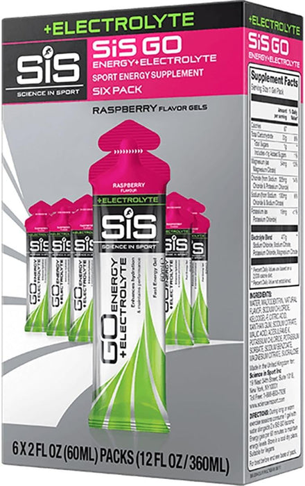 SIS Go Energy + Electrolyte Gel 60ml 30 Pack Raspberry