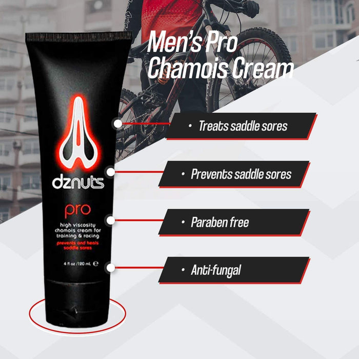 Dz nuts Men's Pro Chamois Cream | 4 Fl Oz