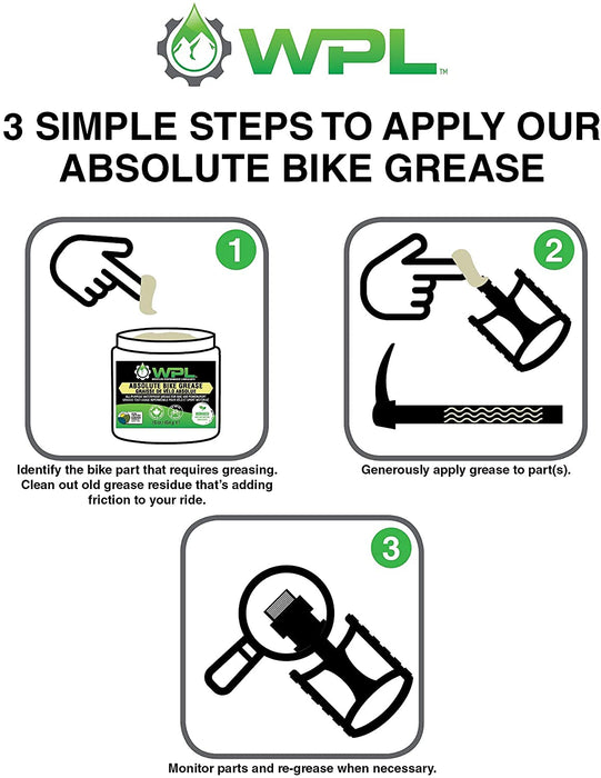 WPL Absolute Bicycle Grease | All-Purpose Bike Grease and Lube | 4 Oz