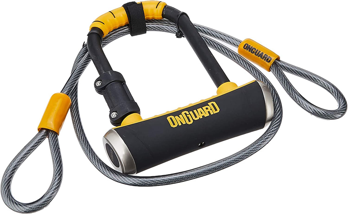 OnGuard Pitbull Mini DT U-Lock (w/ 4' Cinch Loop Cable)