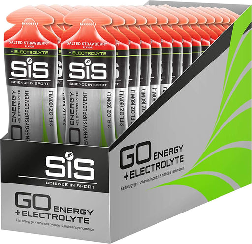 SIS Go Energy + Electrolyte Gel 60ml 30 Pack Salted Strawberry