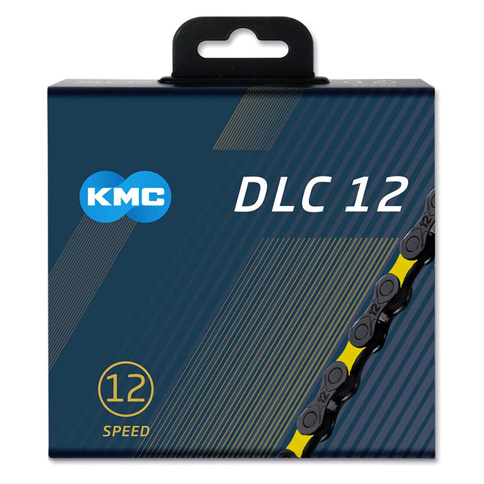 KMC DLC 12 Speed Chain, Black/Yellow, 126 Link