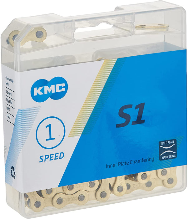 KMC Z410 Bicycle Chain (1-Speed, 1/2 x 1/8-Inch, 112L)